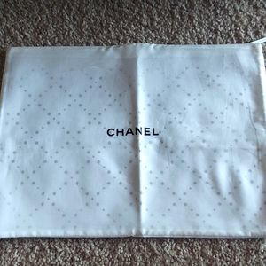 CHANEL SWIMSUIT WHITE COTTON DUSTBAG NEW 10 X 14 NEW